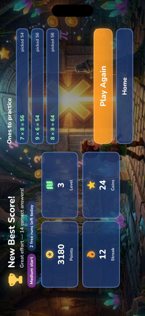 Multiplication Mayhem screenshot 4