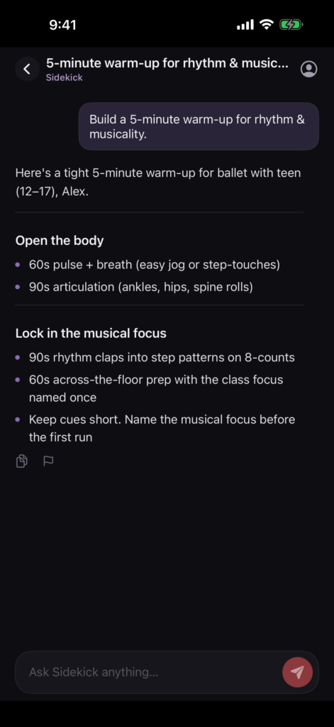 Sidekick screenshot 2